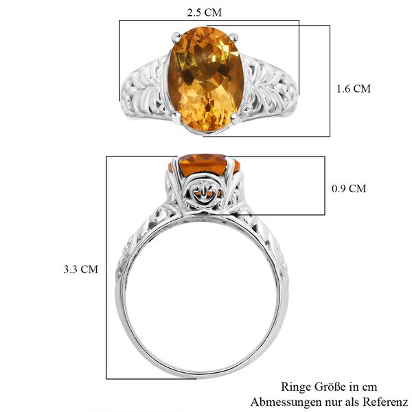 Royal Bali Kollektion - Citrin Ring - 5,38 ct. image number 5