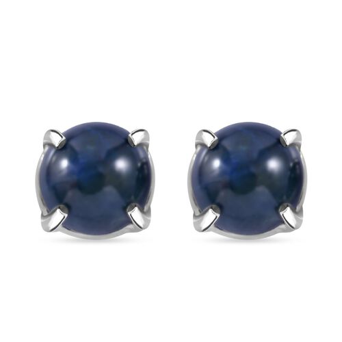 Blaue Sternsaphir Ohrringe, ca. 2,97 ct. image number 0