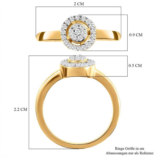 Diamant Halo Ring - 0,20 ct. image number 14