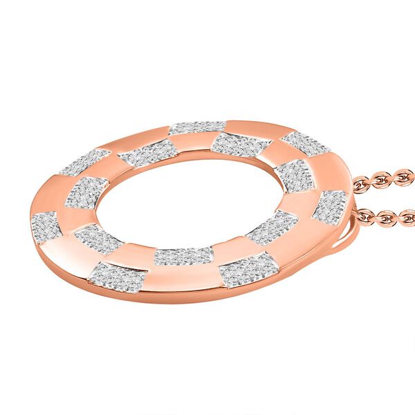 Weißes Diamant-Schmuckset, Roségoldton - 0,11 ct. image number 7