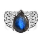 Labradorit Ring Messing (Größe 16.00) ca. 6,13 ct