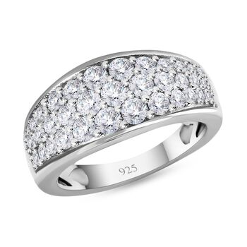 Moissanit Cluster Ring - 0,96 ct.