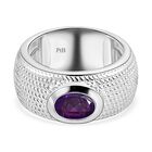 Afrikanischer Amethyst-Solitär-Ring in Silberton, 0,94 ct. image number 0