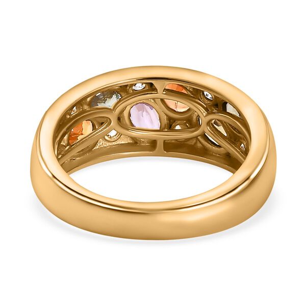 Mehrfarbiger Saphir und Zirkon-Ring - 2,10 ct. image number 5