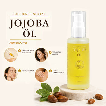 SQIN Botanicals- Kaltgepresstes, nat&uuml;rliches Jojoba&ouml;l, 50ml