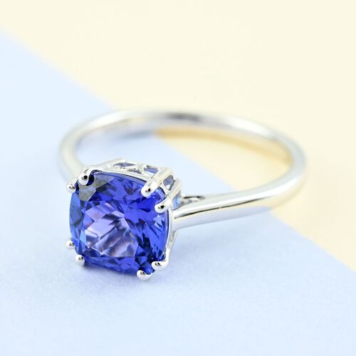 ILIANA zertifiziert und geprüft AAA Tansanit Ring in 750 Weißgold - 1,9 ct. image number 1