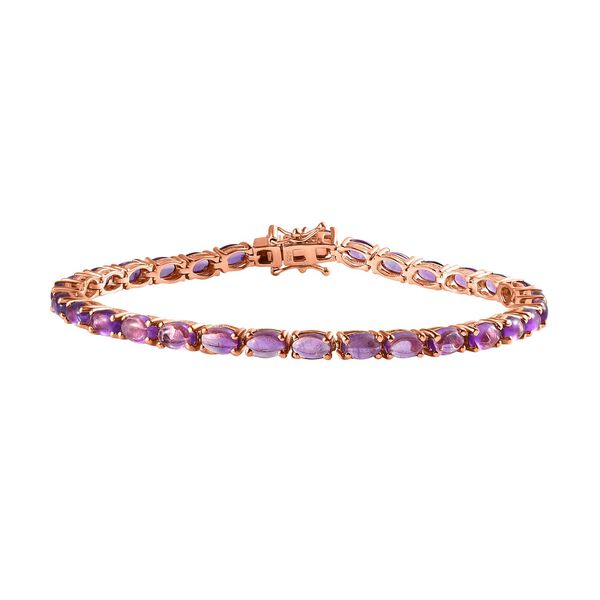 AA Rose De France Amethyst Armband, 20 cm - 17,49 ct.