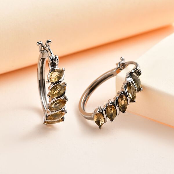 Citrin Ohrringe 316L Edelstahl ca. 2.11 ct image number 2