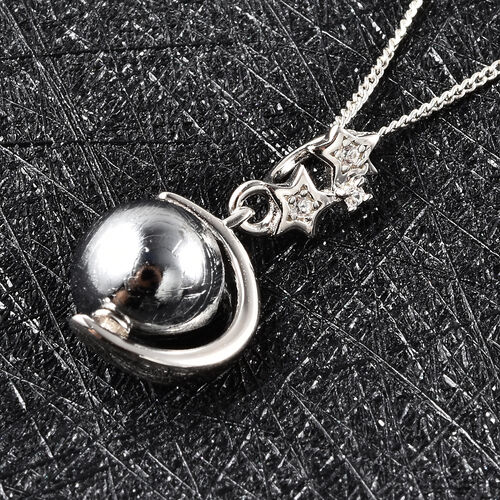 Meteorit und Zirkon Anhänger mit Kette - 10,03 ct. image number 1