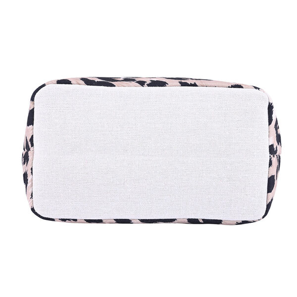 Handtasche mit Holzgriff, Schlangenhautmuster, Gr&ouml;&szlig;e 32x12x29cm, Schwarz und Beige image number 4