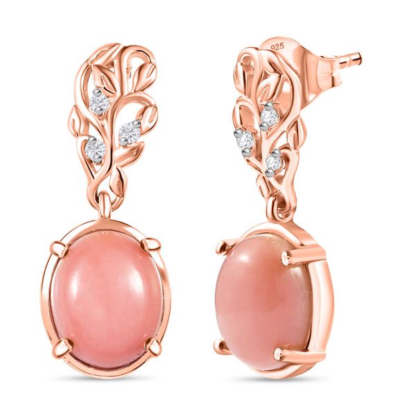 AA Vinicunca peruanische Opal und Zirkon Ohrringe - 4,83 ct.