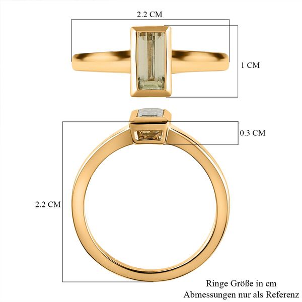 AAA Turkizit-Ring, 925 Silber Gelbgold Vermeil  ca. 1,02 ct image number 7