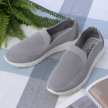 LA MAREY - Damenschuhe mit rutschfester Sohle, Gr&ouml;&szlig;e 38, Grau