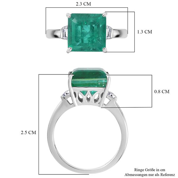 Smaragd Triplett Quarz und Topas Ring - 5,79 ct. image number 7