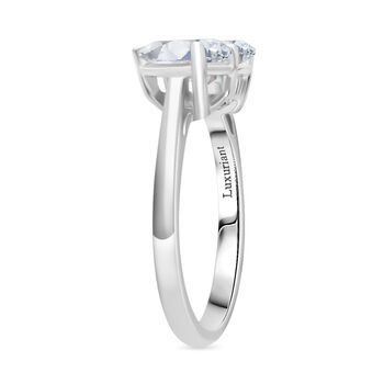LUXURIANT IGI zertifizierter VS-EF Labor Diamant Toi et Moi Ring in 950 Platin - 2 ct.