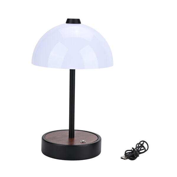 LIVEMORE Designer-Stil Tischlampe im Kuppeldesign mit Touch-Steuerung, 16x16x26,5cm, Schwarz image number 6
