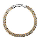 Italienisches 925 Silber Gelbgold Kette, ca. 50 cm ca. 45,85g