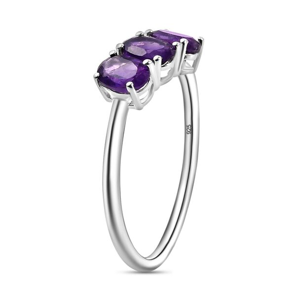 Afrikanischer Amethyst Ring, 925 Silber (Größe 16.00) ca. 1,25 ct image number 5