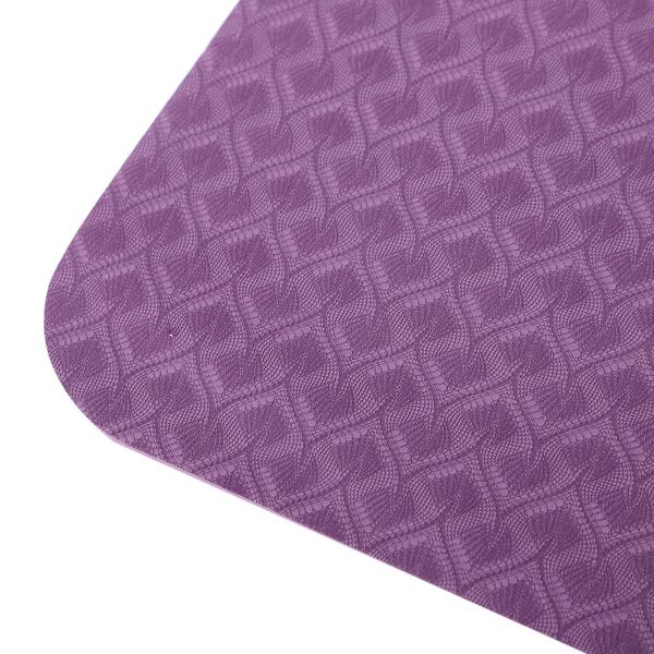 TPE rutschfeste Yogamatte, Rosa-Lila image number 11