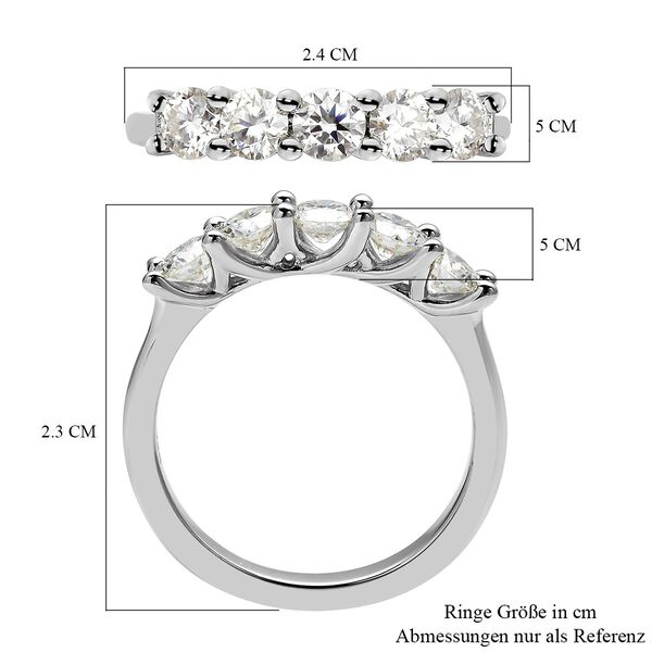 Moissanit-Ring - 1,05 ct. image number 7