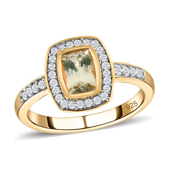 AAA Turkizit und Zirkon-Ring - 1,54 ct. image number 4