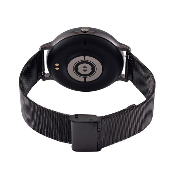 Eleganz Mesh HiWatch Plus, Schwarz Smartwatch mit Dual-Modus Bluetooth, 1,28 IPS Display und Wassergeschütztes Design image number 9