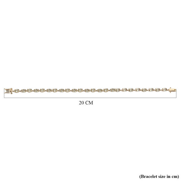 Turkizit Tennisarmband in 585 Gelbgold image number 5