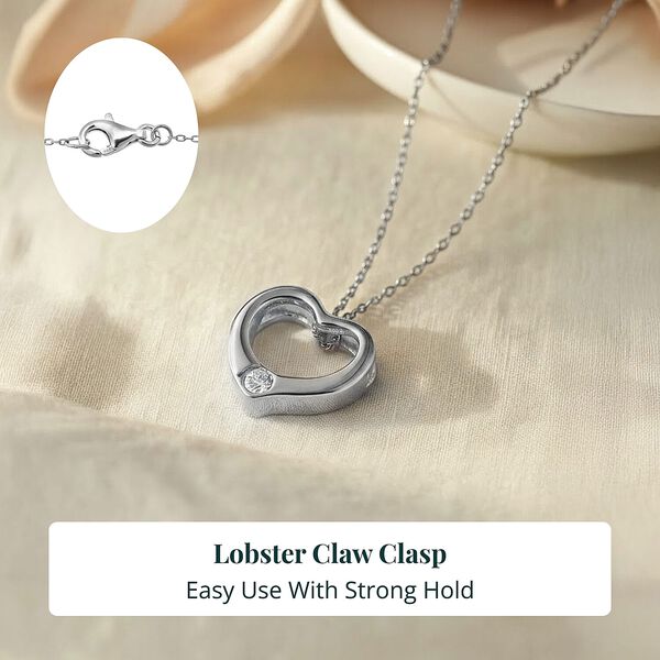 LUXURIANT SI-GH Labor Diamant Anh&auml;nger mit 50cm Kette, 925 Silber rhodiniert image number 5