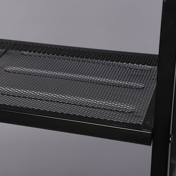 Lagerregal mit 4 Regalb&ouml;den, Gr&ouml;&szlig;e: 60x35x147 cm, Schwarz&nbsp; image number 3