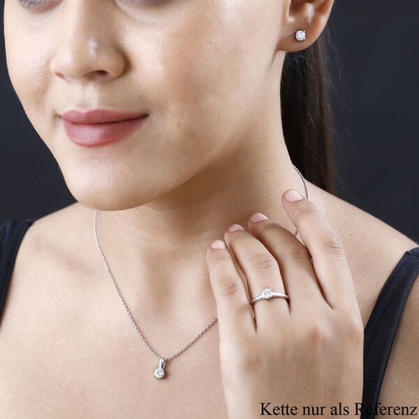 Funkelnde K&ouml;nigin- Moissanit Schmuckset, 925 Silber platiniert  - 1,77 ct. image number 14