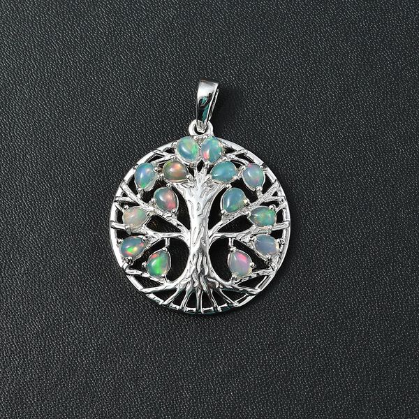 AA äthiopischer Opal-Anhänger, 925 Silber rhodiniert - 1,44 ct. image number 7