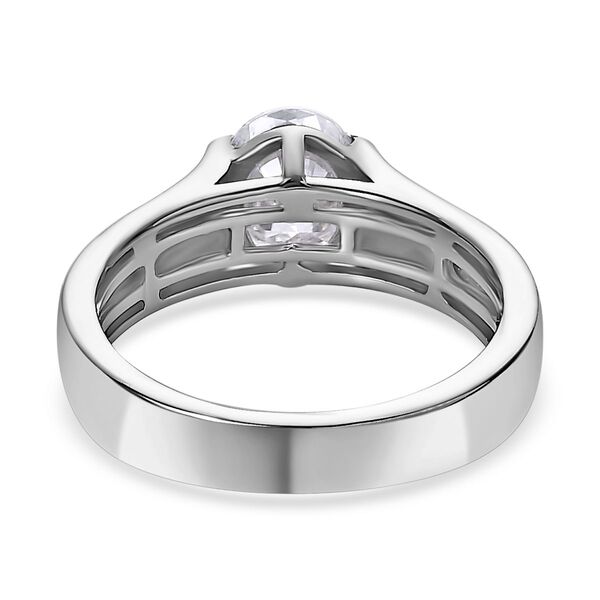 Moissanit Solitär Ring - 1,34 ct. image number 6