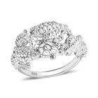 Royal Bali - 925 Silber Schildkröte Ring (Größe 17.00) ca. 5,50g