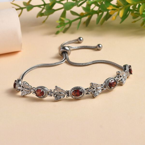 Rotes Granat 26,75cm Armband - 2,86 ct. image number 2