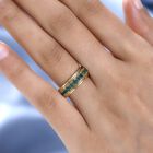 Kagem Sambischer Smaragd Ring, 925 Silber vergoldet (Größe 19.00) ca. 0.66 ct image number 2