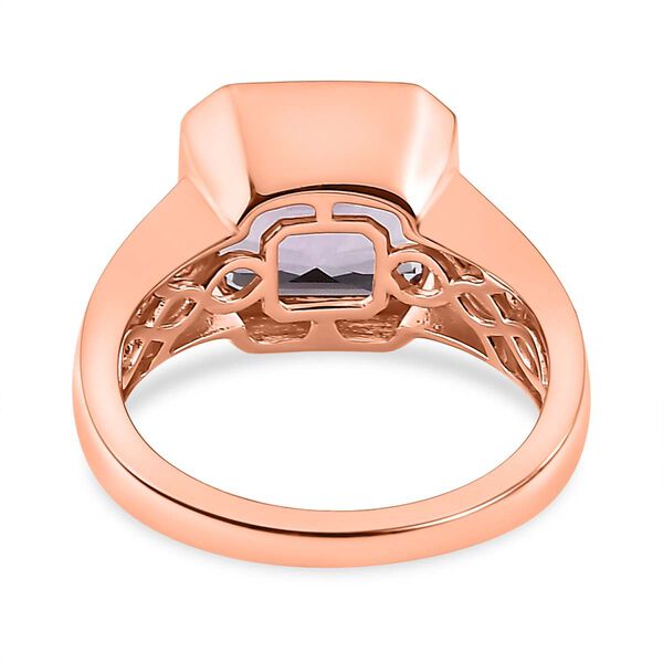 Rose De France Amethyst, mehrfarbiger Turmalin Ring, 925 Silber ros&eacute;vergoldet, (Gr&ouml;&szlig;e 17.00) ca. 5.12 ct image number 5