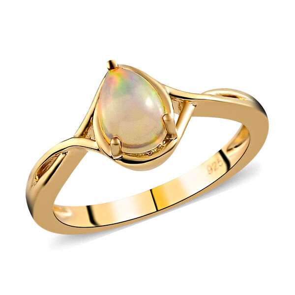 2er-Set, natürlicher, äthiopischer Opal-Ring und Anhänger - 0,90 ct. image number 4