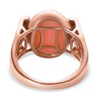 AA rosa Opal und Zirkon Ring - 7,83 ct. image number 5