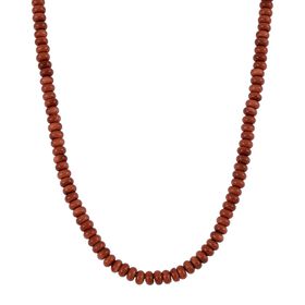Gold Sandstein Halskette ca. 45 cm Reiner Edelstahl ca. 223.00 ct