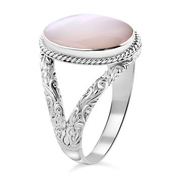 Royal Bali Kollektion - Perlmutt Ring 925 Silber (Gr&ouml;&szlig;e 18.00) ca.