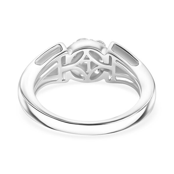 LUXURIANT DIAMOND - Lab Grown Diamant SI-GH SGL zertifiziert Ring 925 Silber rhodiniert (Größe 19.00) ca. 0.50 ct image number 6