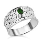 Royal Bali - Natürlicher Chromdiopsid Ring, 925 Silber (Größe 17.00) ca. 0.50 ct