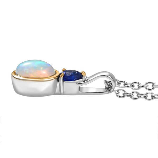 EverTrue AA Natürliches, äthiopisches Welo Opal und Masoala Saphir Schmuckset  - 1,78 ct. image number 6