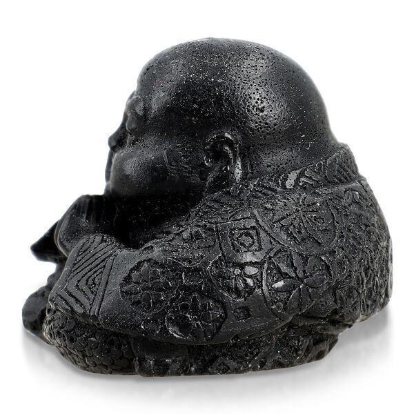 Figur aus Shungit und Harz, Buddha, 10x7,8cm image number 2