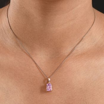 D'Joy AAA Kunzit Anh&auml;nger 925 Silber 750 Ros&eacute;gold Vermeil ca. 2,53 ct.
