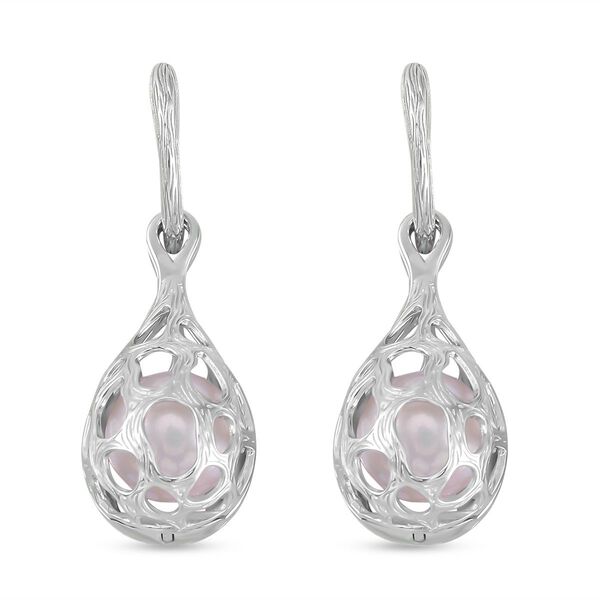 K&ouml;nigin der Edelsteine- wei&szlig;e Edison Perle Ohrringe