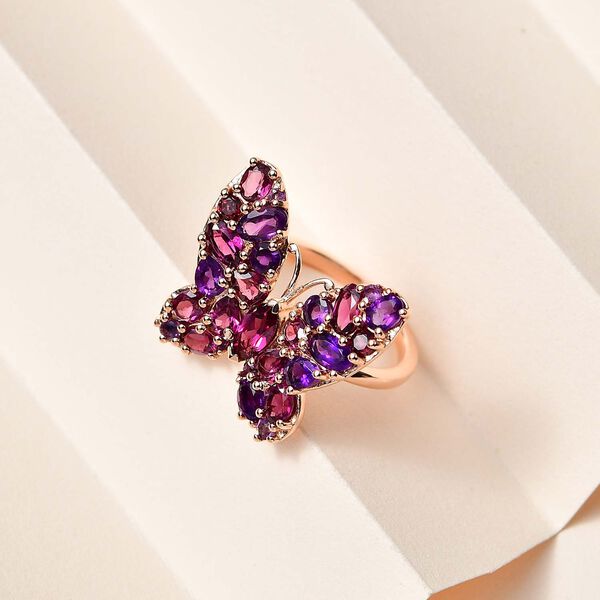 Rhodolith Granat Ring - 4,27 ct. image number 2