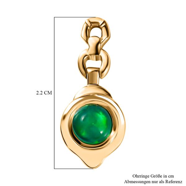 AA grüne, äthiopische Welo Opal-Ohrringe - 0,93 ct. image number 5