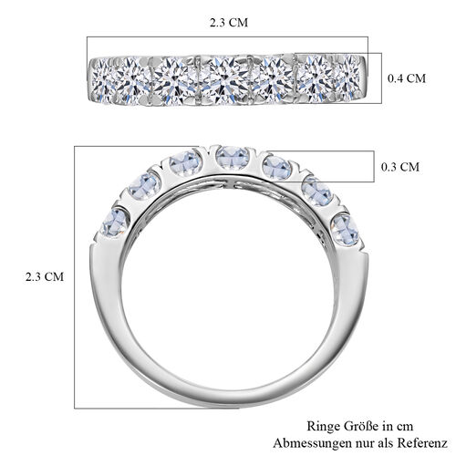 LUXORO IGI zertifizierter SI Labor Diamant Ring in 585 Weißgold - 1,50 ct. image number 6