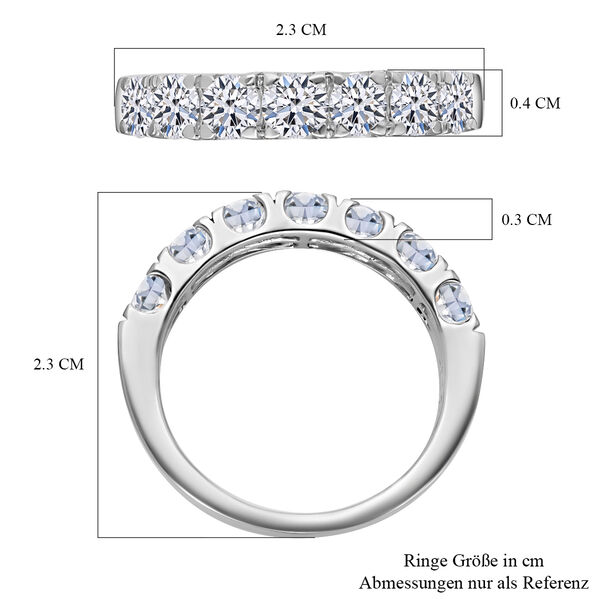 LUXORO IGI zertifizierter SI Labor Diamant Ring in 585 Weißgold - 1,50 ct. image number 6